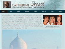 Tablet Screenshot of catherinewatsontravel.com